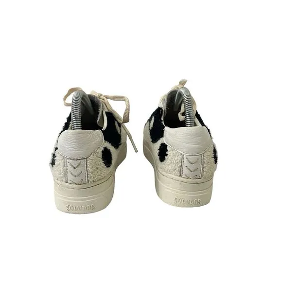 Soludos Womens Size 8.5 Ying Yang Woven Knit Platform Sneakers