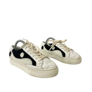 Soludos Womens Size 8.5 Ying Yang Woven Knit Platform Sneakers