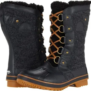 Sorel $190 Tofino II Black/Gum 10 Tall Waterproof Boots Sz 9 NIB!