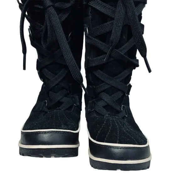 Sorel Black Suede Women Tivoli High II Boots 5.5