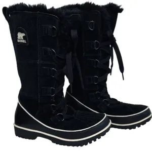 Sorel Black Suede Women Tivoli High II Boots 5.5