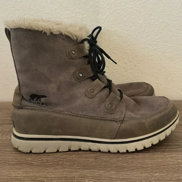 Sorel Cozy Joan Boots, Quarry/Black, Size 11