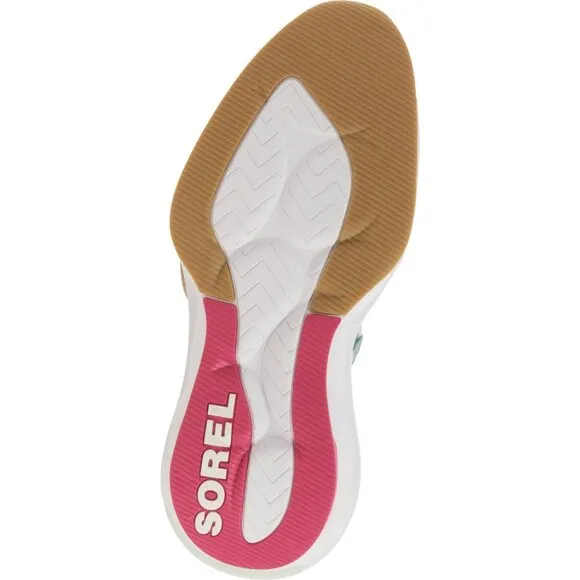 SOREL Explorer Defy Low Sneaker In Sea Sprite Green and White  2S9