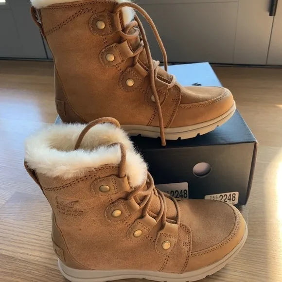 Sorel Explorer Lace-Up Waterproof Suede Boots