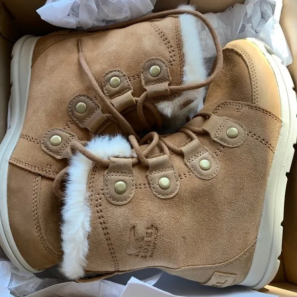 Sorel Explorer Lace-Up Waterproof Suede Boots