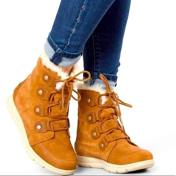 Sorel Explorer Lace-Up Waterproof Suede Boots