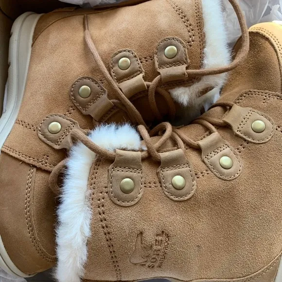 Sorel Explorer Lace-Up Waterproof Suede Boots