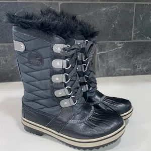 Sorel Girls Tofino II Faux‎ Fur Waterproof Winter Boots Size 4 Youth