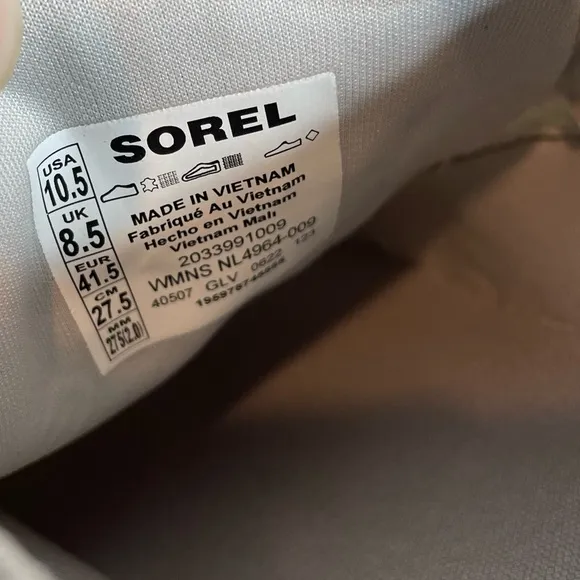 Sorel Ona 503 Knit Low Top Sneakers Moonstone Dove Womens 10.5 NEW