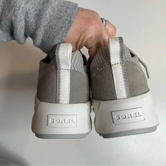 Sorel Ona 503 Knit Low Top Sneakers Moonstone Dove Womens 10.5 NEW