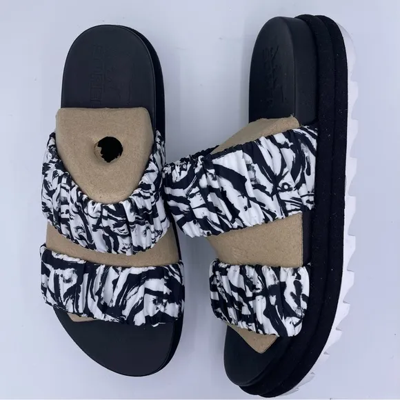 Sorel roaming two strap platform slide sandals women Size 9.5