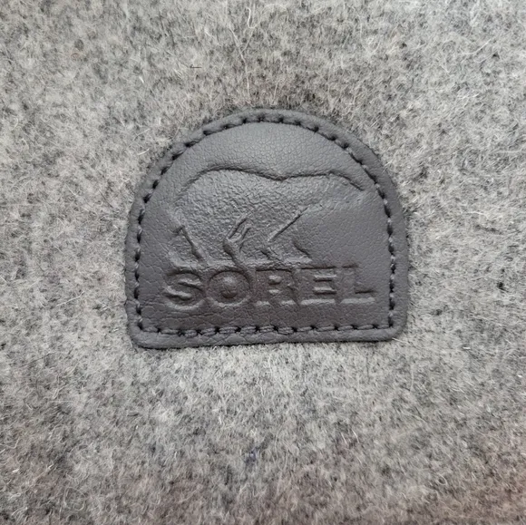 Sorel Tivoli High II Felt Winter Boots Fleece Lined Size US Women's 10 Grey Red