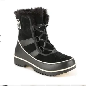Sorel Tivoli II Leather Snow Boots in Black