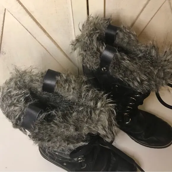 SOREL Tofino II Waterproof Boots Black stone size 7