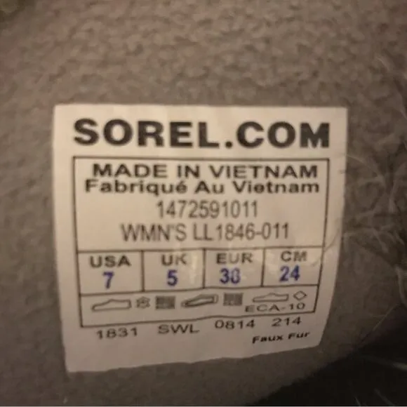 SOREL Tofino II Waterproof Boots Black stone size 7