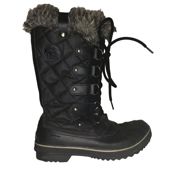 SOREL Tofino II Waterproof Boots Black stone size 7