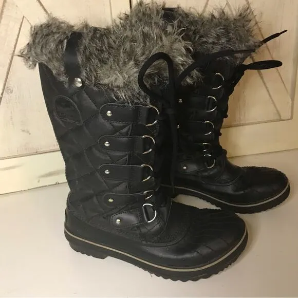 SOREL Tofino II Waterproof Boots Black stone size 7