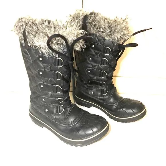 SOREL Tofino II Waterproof Boots Black stone size 7