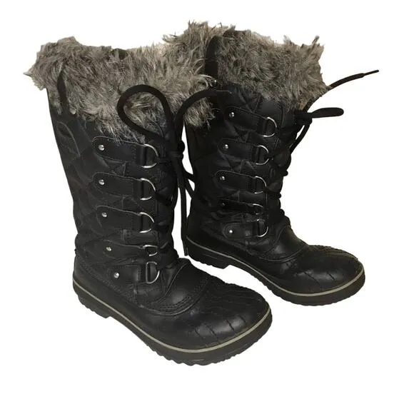 SOREL Tofino II Waterproof Boots Black stone size 7