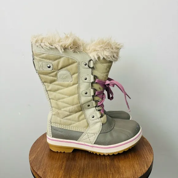 Sorel Tofino II WP youth unisex waterproof boots lourel leaf stone green 4