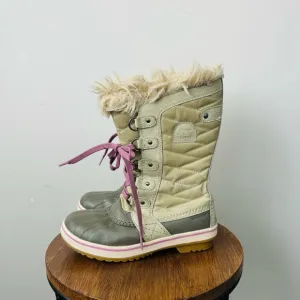 Sorel Tofino II WP youth unisex waterproof boots lourel leaf stone green 4