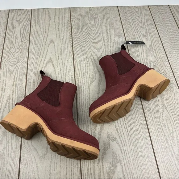 Sorel Women's Hi-Line Heel Chelsea Boots US11 Spice, Tawny Buff $190