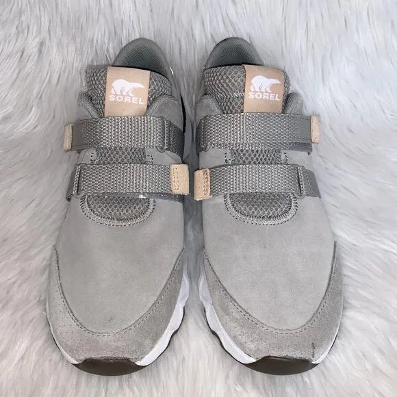 SOREL Women's Kinetic Lite Strap Sneakers NL3520 Gray