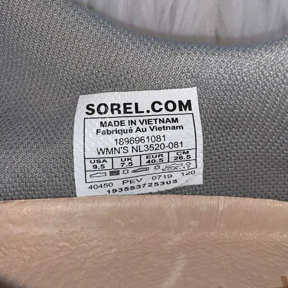 SOREL Women's Kinetic Lite Strap Sneakers NL3520 Gray