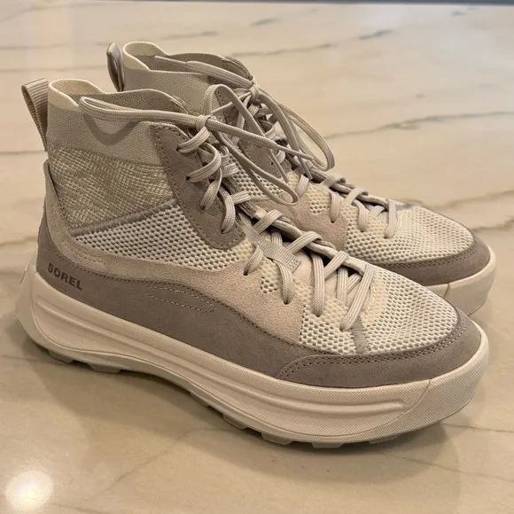 Sorel Women's Ona 503 Knit Mid Sneakers Size 8 Gray