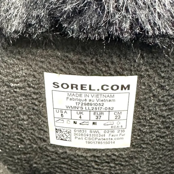 Sorel Women’s Tivoli High II Snow Boots in Grey Houndstooth US Size 6