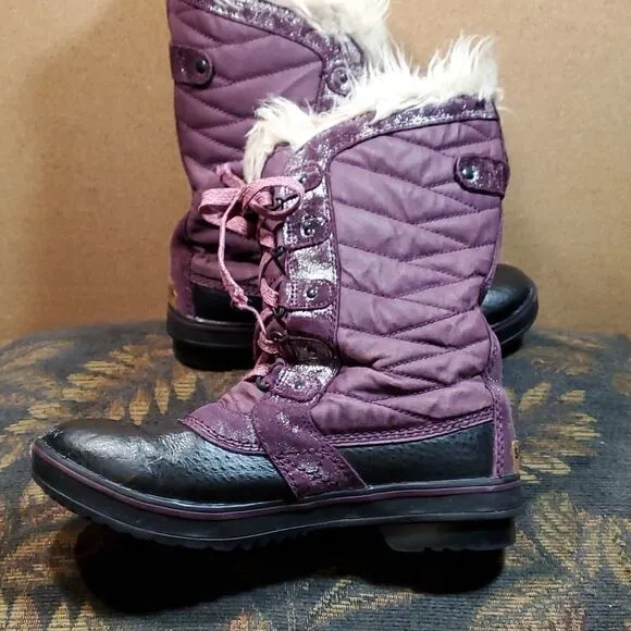 SOREL - Youth Tofino II Winter Snow Boots with Faux Fur Cuff
