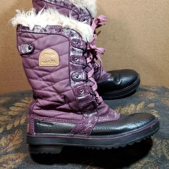 SOREL - Youth Tofino II Winter Snow Boots with Faux Fur Cuff