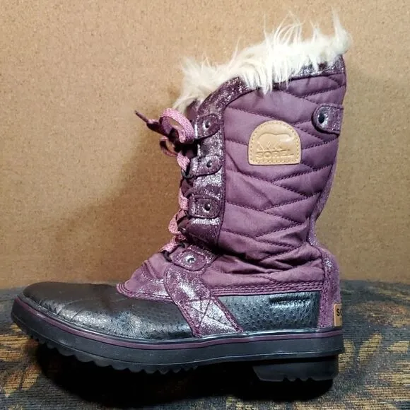 SOREL - Youth Tofino II Winter Snow Boots with Faux Fur Cuff