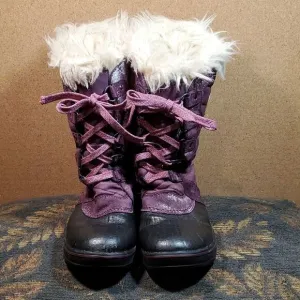 SOREL - Youth Tofino II Winter Snow Boots with Faux Fur Cuff