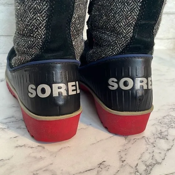 Sorel Tivoli II Nocturnal Herringbone High Boots 7