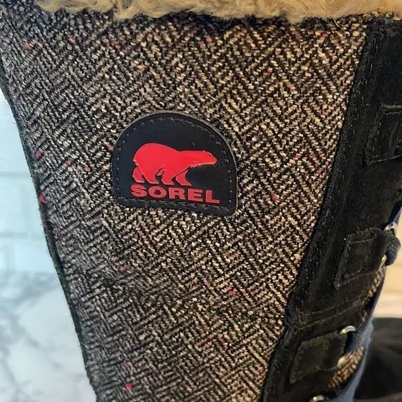 Sorel Tivoli II Nocturnal Herringbone High Boots 7