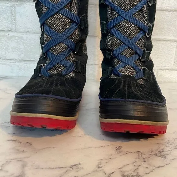 Sorel Tivoli II Nocturnal Herringbone High Boots 7