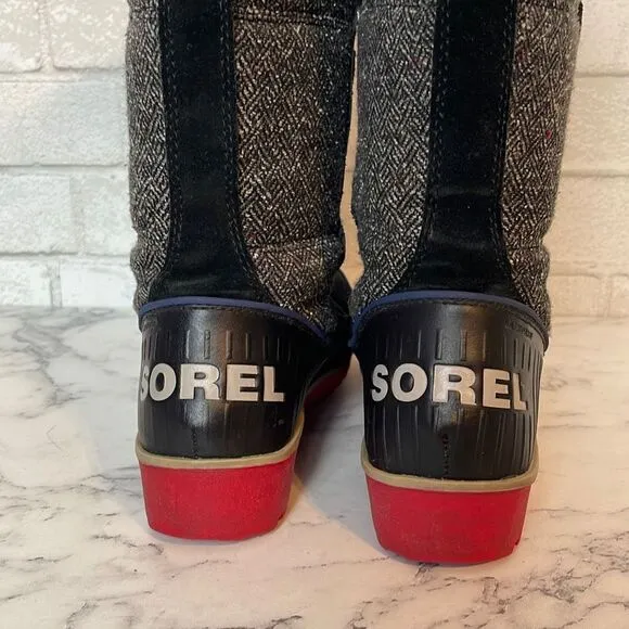 Sorel Tivoli II Nocturnal Herringbone High Boots 7