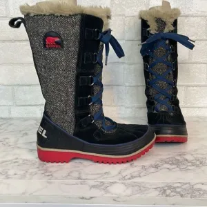 Sorel Tivoli II Nocturnal Herringbone High Boots 7