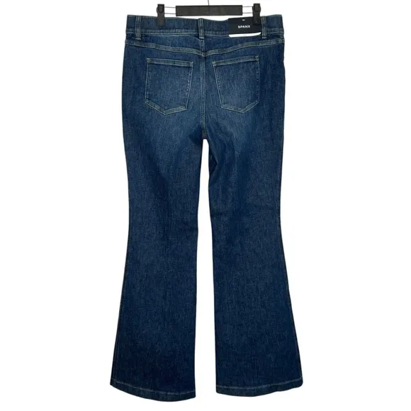 SPANX SPANXshape EveryWear Flare Jeans Authentic Blue Size XL NEW