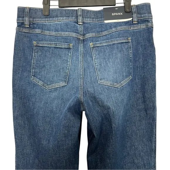 SPANX SPANXshape EveryWear Flare Jeans Authentic Blue Size XL NEW