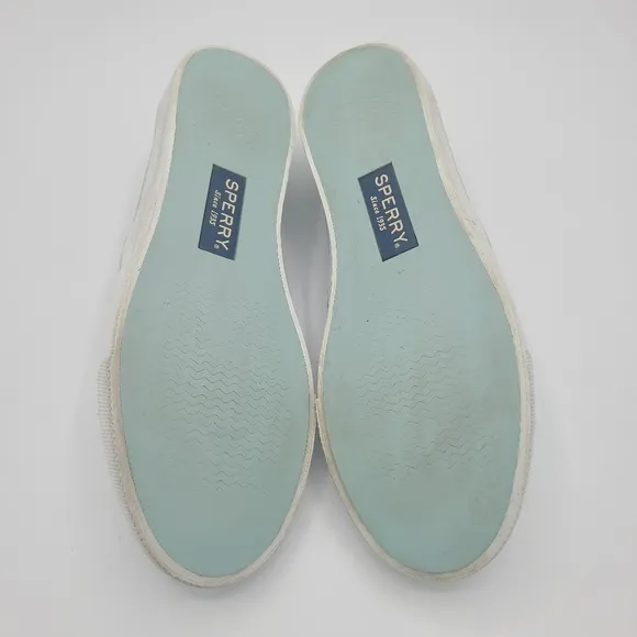 Sperry Seaside Perforated Baby Blue Sneakers