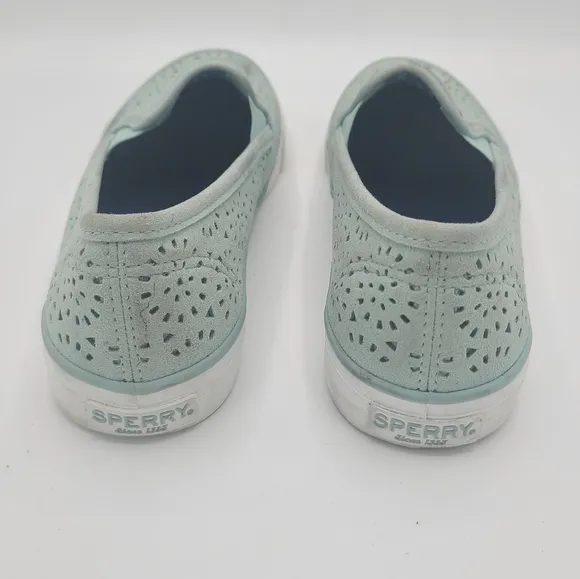 Sperry Seaside Perforated Baby Blue Sneakers