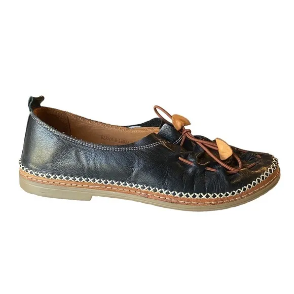 Spring Step Women's Berna Genuine Leather Slip On Soft Flat Loafers, Size 42