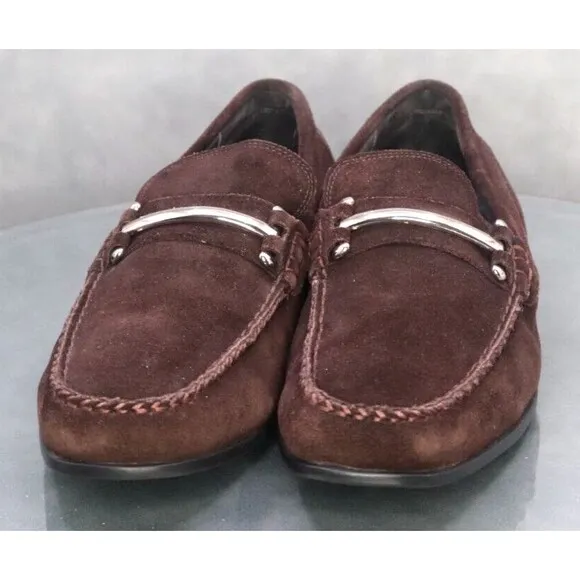 Stacy Adams $120 Men's Horsebit Loafers Slip Ons Casual Shoes Size 8 M Suede