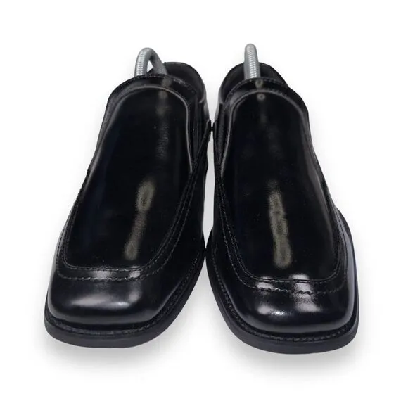 Stacy Adams Felton Square Toe Dress Loafers Black 20113-001 Men's 8M