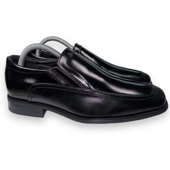 Stacy Adams Felton Square Toe Dress Loafers Black 20113-001 Men's 8M