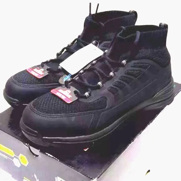Steel Toe Boots . Size: 10 . Slip Resistant . Breathable Knit . Comfort Insole