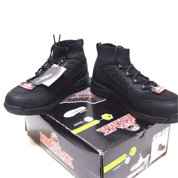 Steel Toe Boots . Size: 10 . Slip Resistant . Breathable Knit . Comfort Insole
