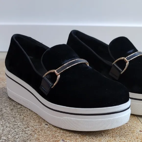 Stella McCartney | Binx Velvet Platform Loafers